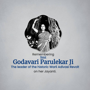 Remembering Godavari Parulekar Ji Marketing Image For LinkedIn