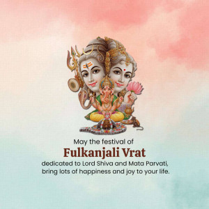 Fulkajali Vrat Greetings Artwork For Facebook