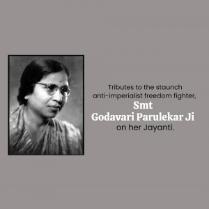 Godavari Parulekar Ji Jayanti Advertisement For WhatsApp