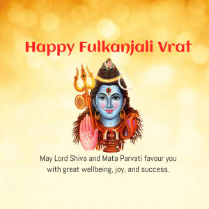 Happy Fulkanjali Vrat Promotional Banner For Facebook