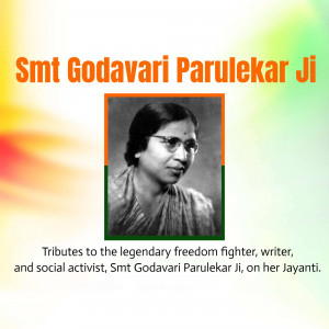 Smt Godavari Parulekar Ji Jayanti Marketing Image For WhatsApp