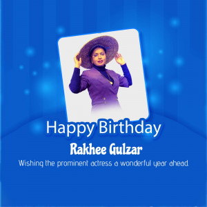 Rakhee Gulzar Birthday Wish Flyer For X