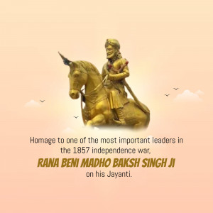 Rana Beni Madho Singh Ji Jayanti Banner For Threads
