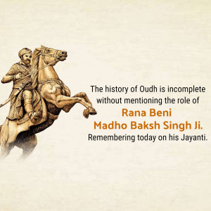 Rana Beni Madho Bakhsh Singh Ji Artwork For Twitter