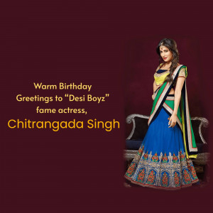 Chitrangada Singh Birthday Wish Banner For LinkedIn