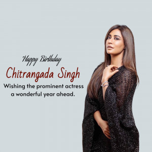 Chitrangada Singh Birthday Wish Design For WhatsApp