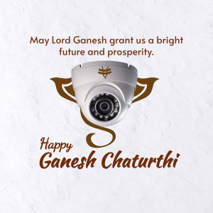 Happy Ganesh Chaturthi Security Camera Wish Post For Twitter