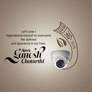 Happy Ganesh Chaturthi - Overcoming Darkness Business Poster For X