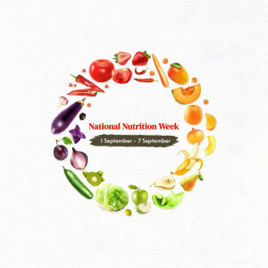 National Nutrition Week - Healthy Eating Graphic For WhatsApp