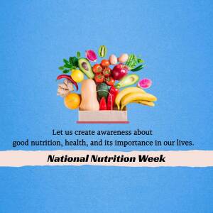 National Nutrition Week - Healthy Eating Artwork For Twitter