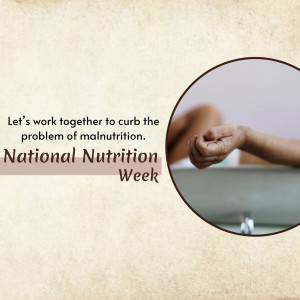 National Nutrition Week - Curbing Malnutrition Flyer For X