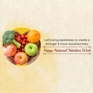 National Nutrition Week Awareness Post For Facebook