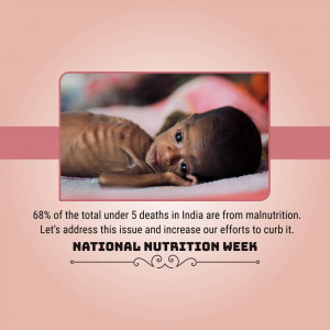 Child Malnutrition In India - National Nutrition Week Design For Pinterest