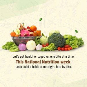 National Nutrition Week - Healthy Eating Image For WhatsApp