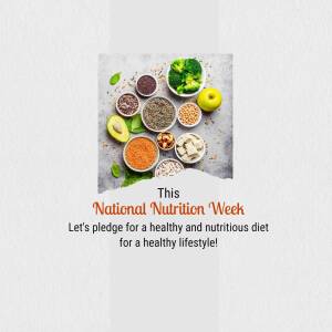 National Nutrition Week - Healthy Eating Marketing Image For Facebook