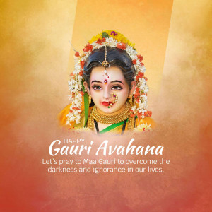 Happy Gauri Avahana Template For LinkedIn