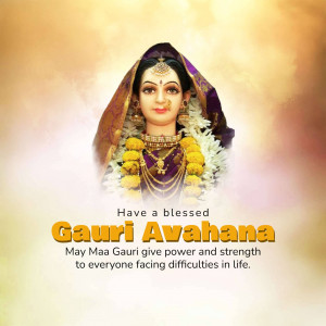 Gauri Avahana - Blessed Greetings Poster For Facebook