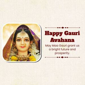 Happy Gauri Avahana Social Media Post For Pinterest