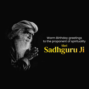 Sadhguru Ji Birthday Greetings Creative Design For Facebook