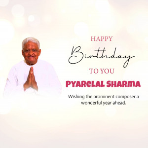 Happy Birthday Pyarelal Sharma Artwork For X