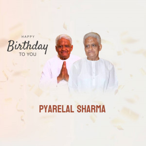Happy Birthday Pyarelal Sharma Business Poster For Google Business Profile