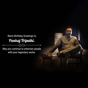 Pankaj Tripathi Birthday Wish Template For Instagram