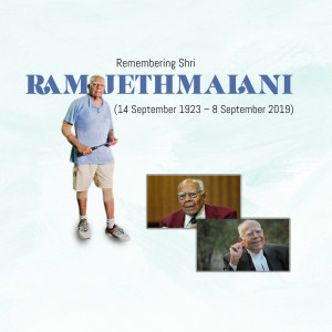 Remembering Ram Jethmalani Banner For LinkedIn
