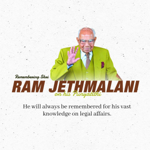 Remembering Ram Jethmalani Artwork For Threads