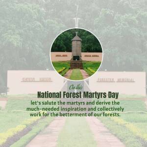 National Forest Martyrs Day Graphic For WhatsApp
