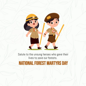 National Forest Martyrs Day Illustration Template For LinkedIn