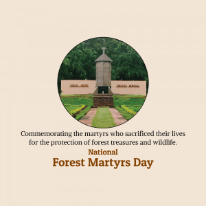 National Forest Martyrs Day Commemoration Post For X