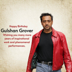 Gulshan Grover Birthday Wish Poster For Instagram