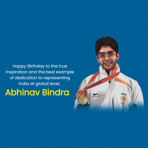 Portrait of Abhinav Bindra, Olympic gold medalist