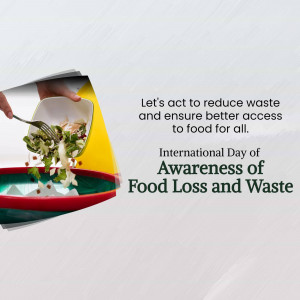 International Day Of Awareness Of Food Loss And Waste Poster For LinkedIn