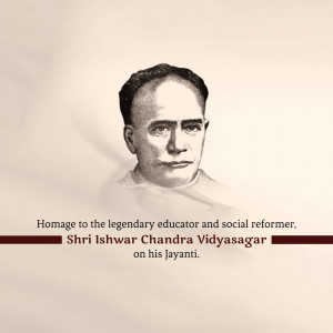 Ishwar Chandra Vidyasagar Jayanti Graphic For X
