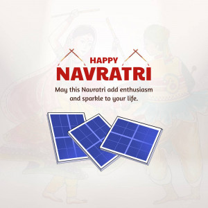 Happy Navratri Solar Energy Wish Post For Google Business Profile