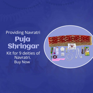 Navratri Puja Shringar Kit Social Media Post For WhatsApp
