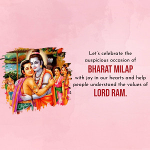 Bharat Milap Celebration Branding Post For Twitter