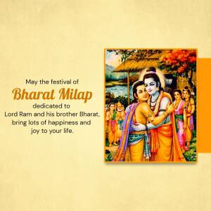Bharat Milap Festival Greeting Artwork For Facebook