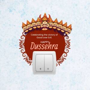 Happy Dussehra Celebration Social Media Post For X