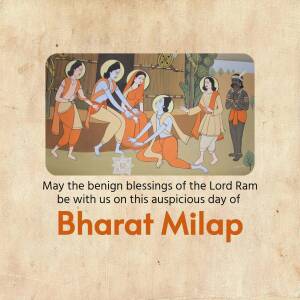 Bharat Milap Festival Greeting Business Poster For Twitter