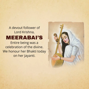 Meerabai Jayanti Design For Facebook