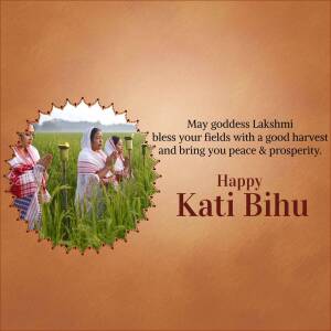 Kati Bihu Greetings Template For LinkedIn