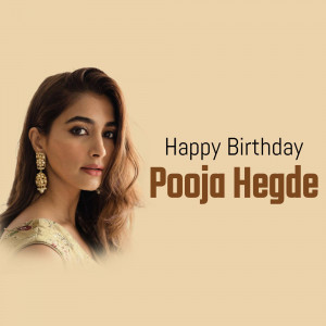 Pooja Hegde Birthday Wish Poster For Threads