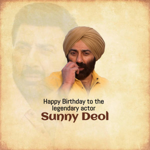 Sunny Deol Birthday Tribute Post For LinkedIn