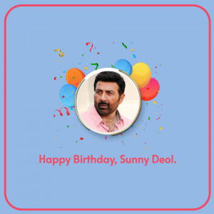 Sunny Deol Birthday Wish Design For Facebook