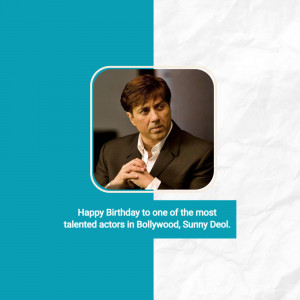 Sunny Deol Birthday Wish Advertisement For Google Business Profile
