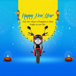 New Year Ride Artwork For LinkedIn