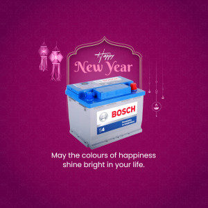 Bosch New Year Battery Offer Business Poster For Telegram