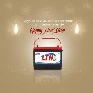 LTH Battery New Year Greeting Social Media Post For LinkedIn